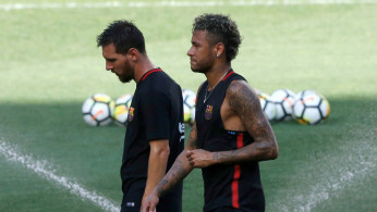 FILE PHOTO: Football Soccer - Barcelona training