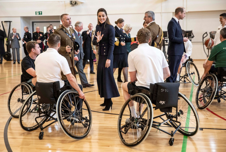 Britain's Prince William, and Catherine, Duchess of Cambridge are seen during a visit to the Defence Medical Rehabilitation Centre (DMRC) in Nottinghamshire