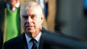 FILE PHOTO: Britain's Prince Andrew leaves St. Mary the Virgin church in Hillington