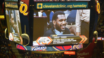 Greg Oden at the Cavs Game