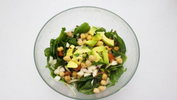 Green salad in a bowl.
