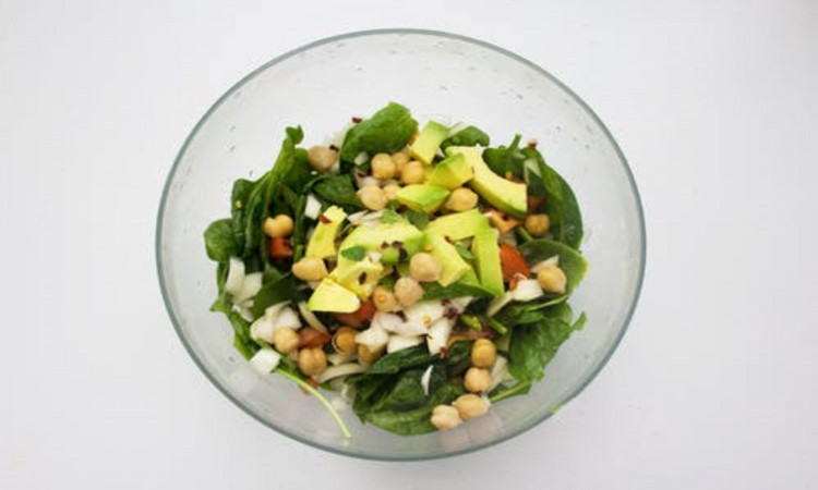 Green salad in a bowl.