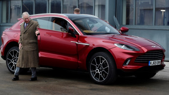 Britain's Prince Charles visits the new Aston Martin Lagonda factory in Barry