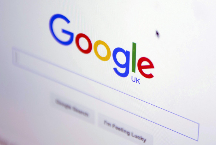 The Google internet homepage is displayed on a product at a store in London, Britain January 23, 2016. 