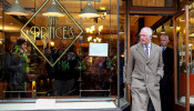 Britain's Prince Charles visits the town of Pontypridd affected by recent floods in Wales