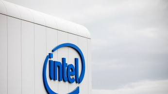 U.S. chipmaker Intel Corp's logo is seen on their 