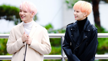Joshua Hong and Yoon Jeonghan of SEVENTEEN