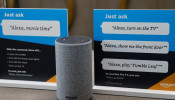 Prompts on how to use Amazon's Alexa personal assistant are seen in an Amazon ‘experience centre’ in Vallejo, California, U.S., May 8, 2018. 
