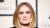 Singer Adele arrives at the 58th Grammy Awards in Los Angeles,