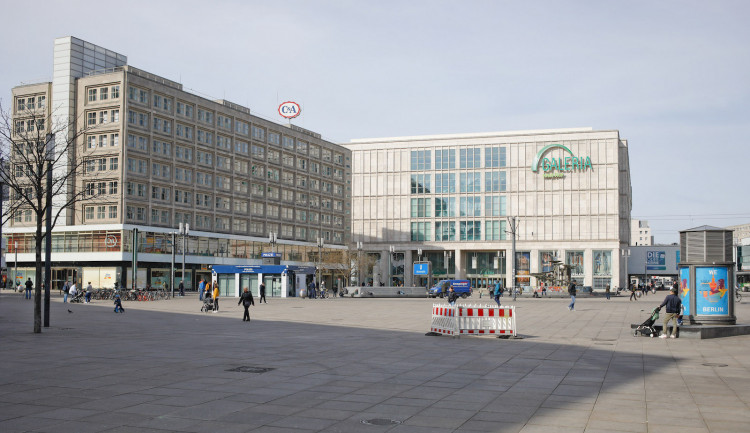 An empty square is seen during the spread of coronavirus disease (COVID-19) in Berlin