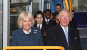 Britain's Prince Charles and Camilla, Duchess of Cornwall visit the London Transport Museum in London