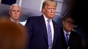 U.S. President Trump leads coronavirus task force daily briefing at the White House in Washington