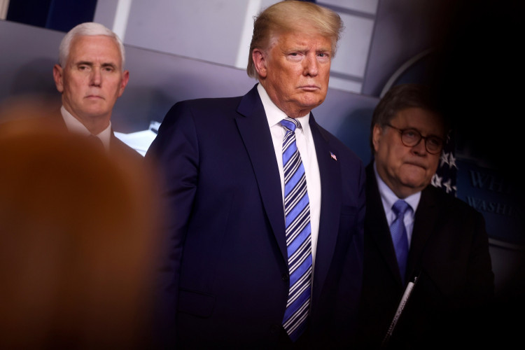 U.S. President Trump leads coronavirus task force daily briefing at the White House in Washington