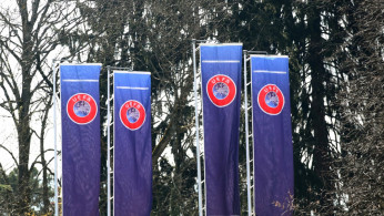 The headquarters of UEFA is pictured in Nyon