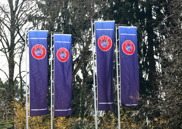 The headquarters of UEFA is pictured in Nyon