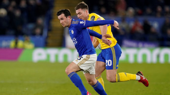 Leicester City's Ben Chilwell in action with Birmingham City's Gary Gardner