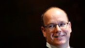 FILE PHOTO: Monaco's Prince Albert II arrives at the Mercedes Benz Museum in Stuttgart, Germany