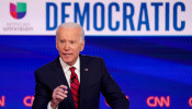 Democratic U.S. presidential candidate and former Vice President Joe Biden speaks at the 11th Democratic candidates debate of the 2020 U.S. presidential campaign in Washington