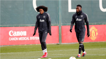  Manchester United's Tahith Chong and Timothy Fosu-Mensah