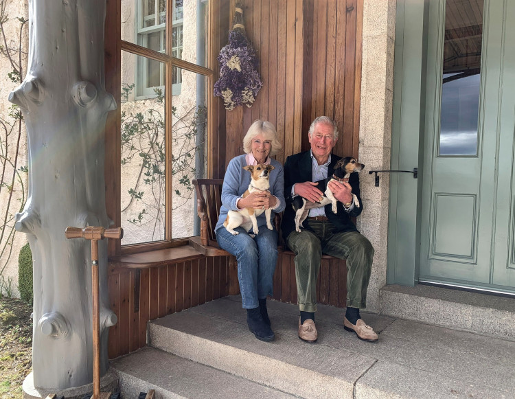 Britain's Prince Charles and Camilla, Duchess of Cornwall, (known as the Duke and Duchess of Rothesay when in Scotland)