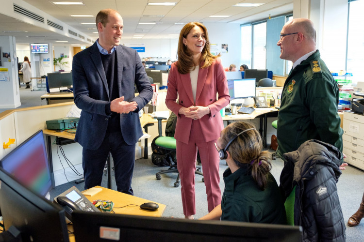 Britain's Prince William and Catherine, Duchess of Cambridge, visit London Ambulance Service