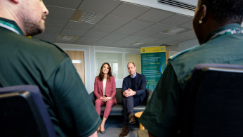 Britain's Prince William and Catherine, Duchess of Cambridge, visit London Ambulance Service