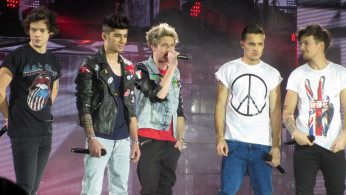 Niall Horan, Harry Styles, Liam Payne, Louis Tomlinson, and Zayn Malik working on a One Direction reunion and possible new music together. Photo by Fiona McKinlay/Wikimedia Commons