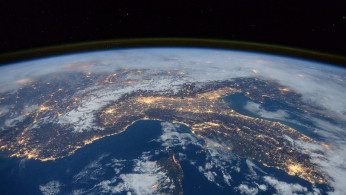 A photo taken by Expedition 46 flight engineer Tim Peake