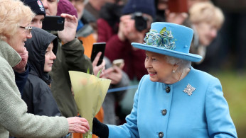 FILE PHOTO: Members of the royal family attend a church service in West Newton