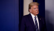 Trump leads the daily coronavirus disease (COVID-19) outbreak task force briefing at the White House in Washington