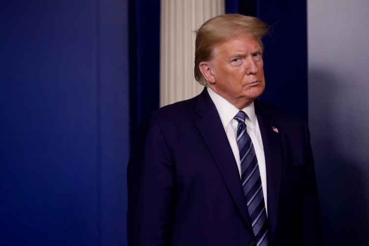 Trump leads the daily coronavirus disease (COVID-19) outbreak task force briefing at the White House in Washington