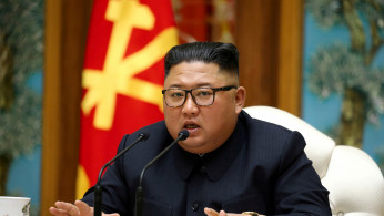 North Korean leader Kim Jong Un speaks as he takes part in a meeting of the Political Bureau of the Central Committee of the Workers' Party of Korea (WPK)