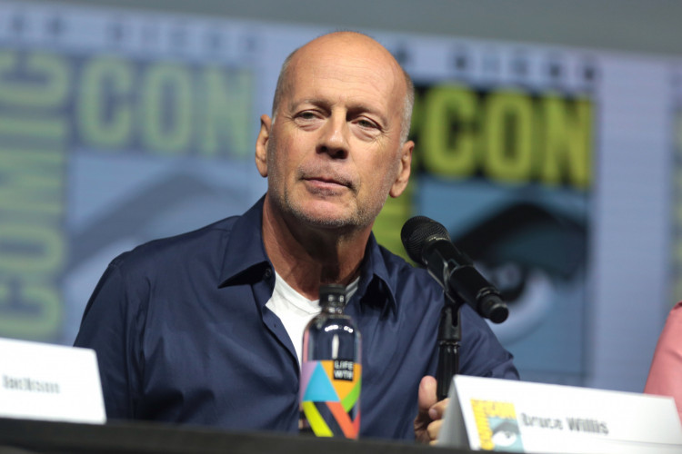 Bruce Willis' wife Emma Heming allegedly furious that the 'Die Hard' actor chooses Demi Moore over her and their two kids. Photo by Gage Skidmore/Wikimedia Commons