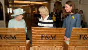 Queen Elizabeth, Camilla Parker Bowles, Kate Middleton