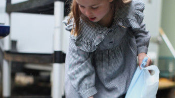Princess Charlotte, who celebrates her fifth birthday Saturday, taken in April by her mother, the Duchess of Cambridge, on the Sandringham Estate, where the family helped to pack up and deliver food packages for isolated pensioners