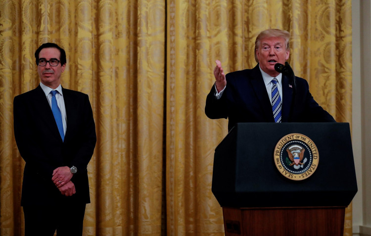 FILE PHOTO: U.S. President Trump speaks about small business loans during coronavirus response event at the White House in Washington