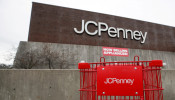 FILE PHOTO: An empty shopping cart sits in front of the J.C. Penney department store in North Riverside