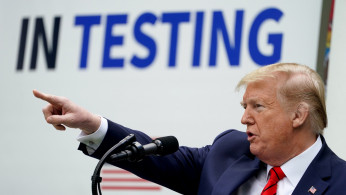 U.S. President Donald Trump holds press briefing on coronavirus response at the White House in Washington