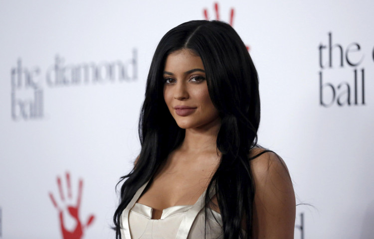 Television personality Kylie Jenner poses at the second annual Diamond Ball fundraising event in Santa Monica, California 