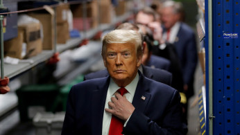 U.S. President Trump visits medical supplies distributor Owens & Minor in Allentown, Pennsylvania