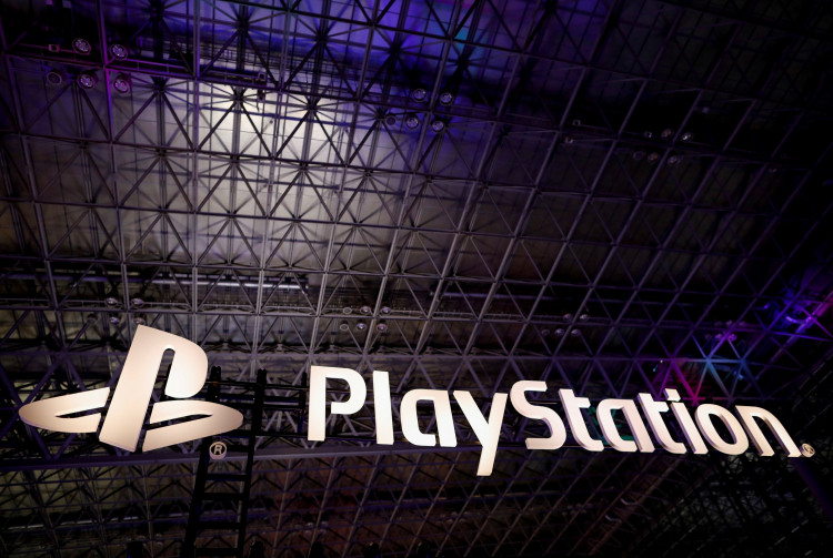The logo of Sony PlayStation is displayed in Chiba, east of Tokyo, Japan, September 12, 2019. 