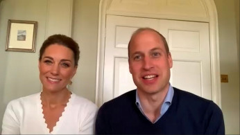 Britain's Prince William and Catherine, Duchess of Cambridge mark the first anniversary of the UK's first 24/7 crisis text line service Shout