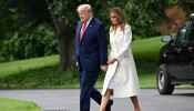 U.S. President Donald Trump and first lady Melania Trump 