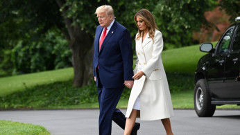 U.S. President Donald Trump and first lady Melania Trump 