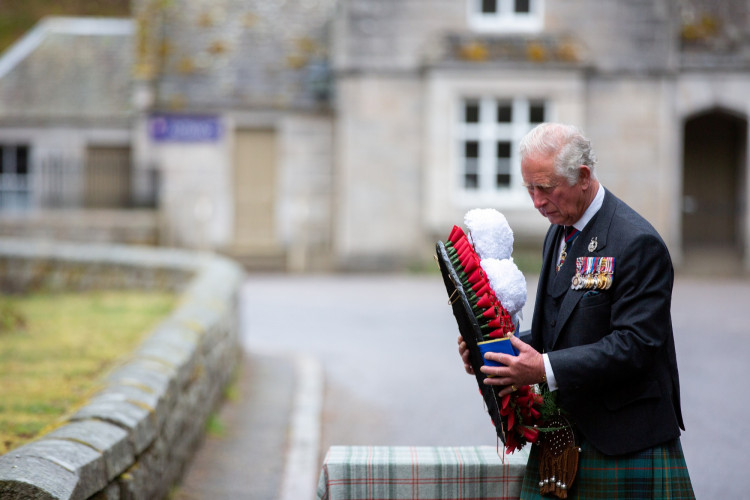 Britain's Prince of Wales and Camilla attend VE Day 75th Anniversary in Balmoral