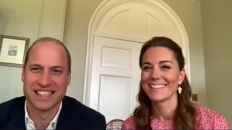 Britain's Prince William and Catherine, Duchess of Cambridge thank social care workers