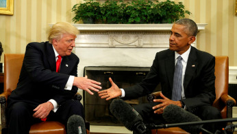 FILE PHOTO: Obama meets with Trump at the White House in Washington