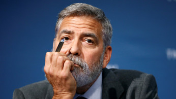 George Clooney attends a news conference during an event about corruption in Africa, in London, Britain September 19, 2019. REUTERS/Henry Nicholls