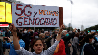 Protest against quarantine measures amid the coronavirus disease (COVID-19) outbreak in Buenos Aires