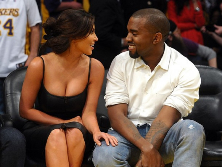 Kim Kardashian and Kanye West 